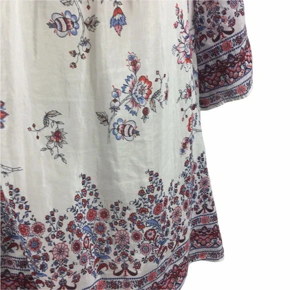 Loft Peasant Style Blouse, Floral Design, Size M - Picture 3 of 6